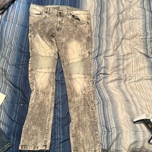 Jeans grey/white size 40